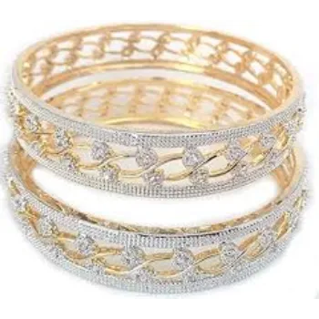 White Gold Bangles
